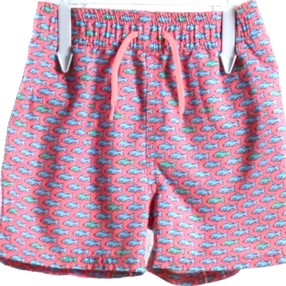 Baby Lined Swim Trunk with Shark Pattern